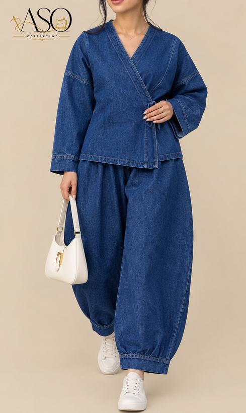 ست شومیز شلوار جین آنابل | ASO Collection