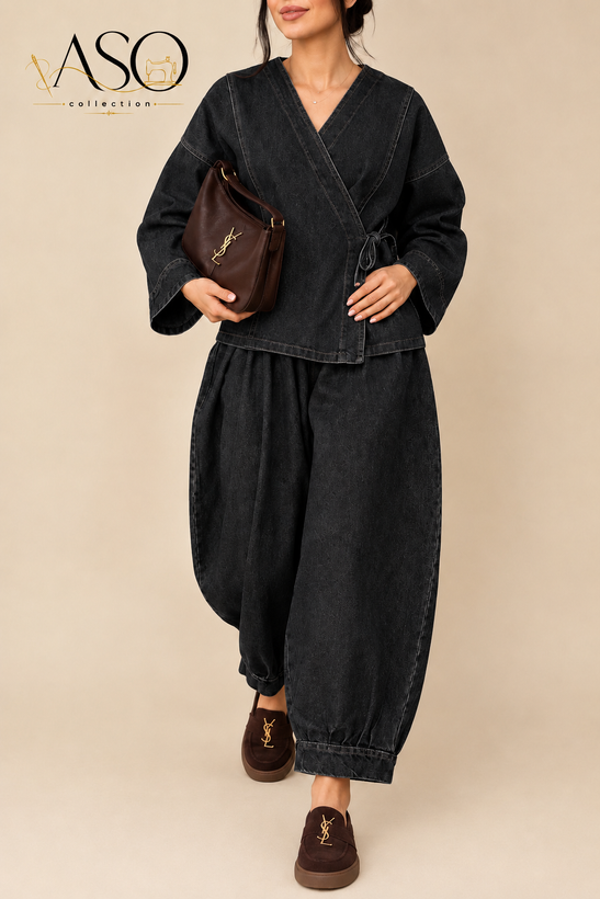 ست شومیز شلوار جین آنابل | ASO Collection